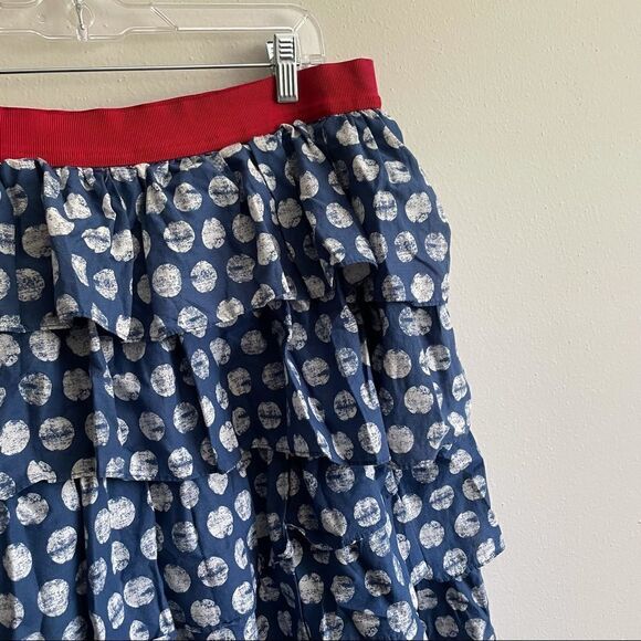 LANE BRYANT Tiered Ruffle Polka Dot Skirt - Picture 4 of 7